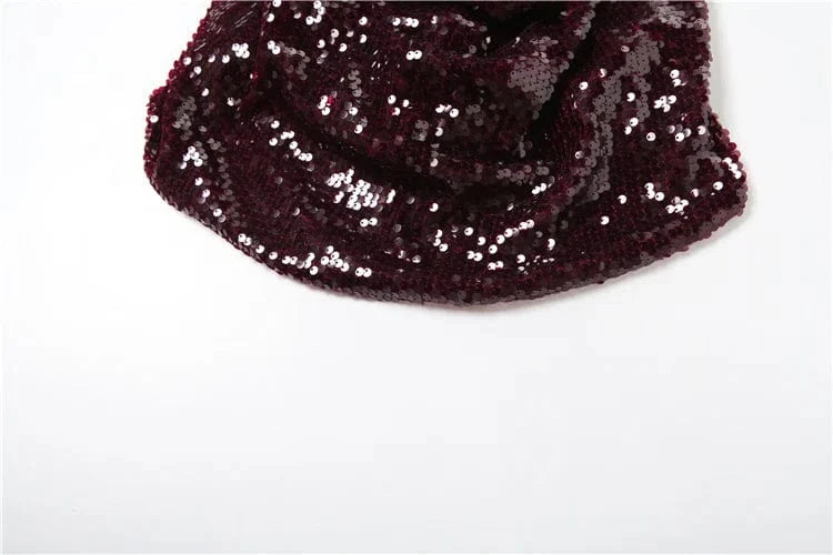 Weird Puss Y2K Sequins Sexy Camisole Women Backless Swing Collar Glitter Beach Vacation Wild Midnight Club Summer Trend Vest