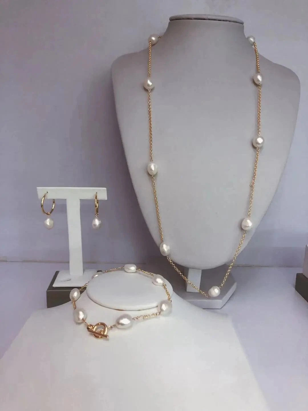 White Real Oyster Fresh Water Necklace Bracelet Earrings Jewelries Pearl Set Jewelry Gold 2022 Natural Black Brass Flower 2 Sets NGTC