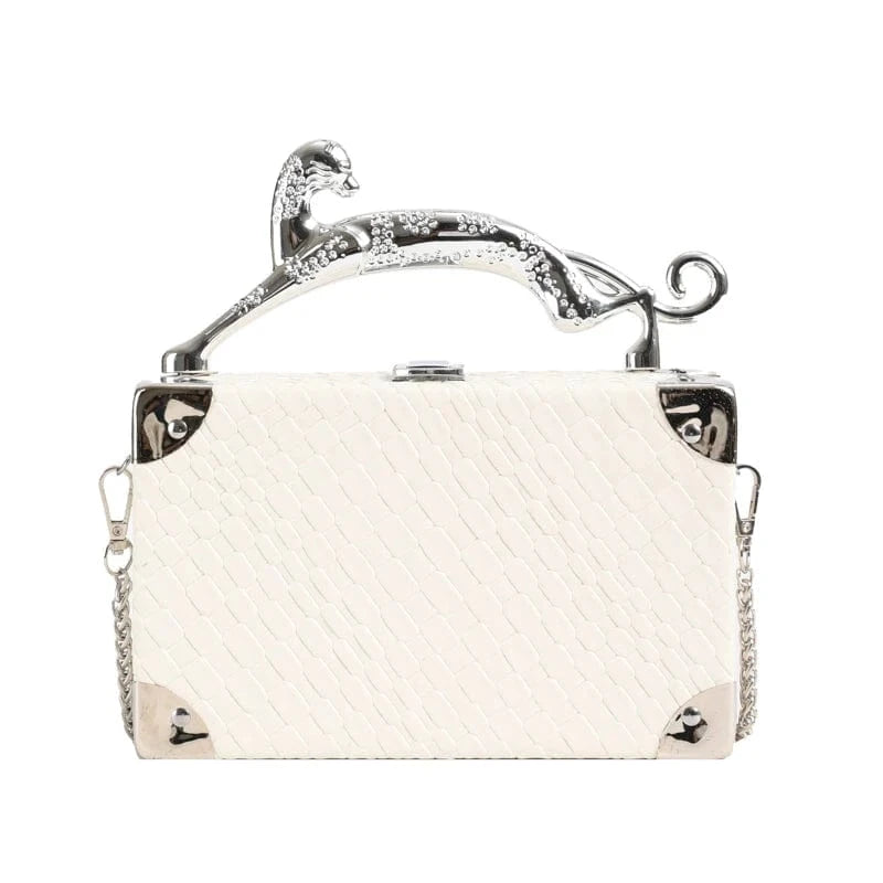 White Woven box New Design Fashion Chain Women Shoulder Bag Pu Luxury Women Handbag Purses And Handbags