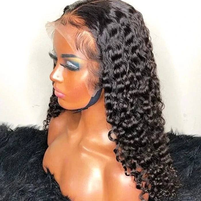 Wholesale 10a Grade Cuticle Aligned Glueless Full Lace Wig Curly Human Hair Wigs Brazilian Virgin Raw Hair Wigs With Adjust Band