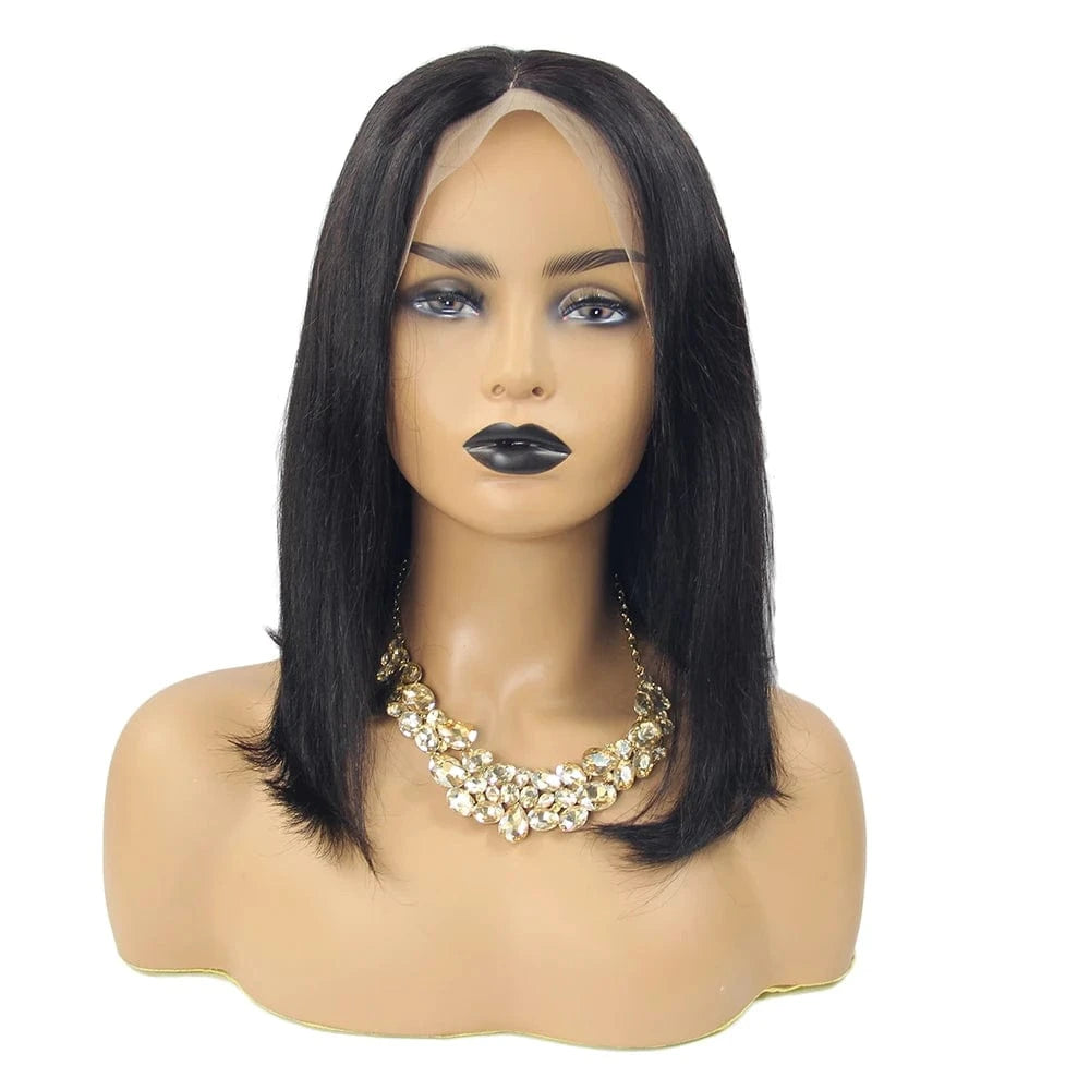 Wholesale 13*4 transparent lace bob full frontal wig, cuticles aligned virgin hair extensions wigs