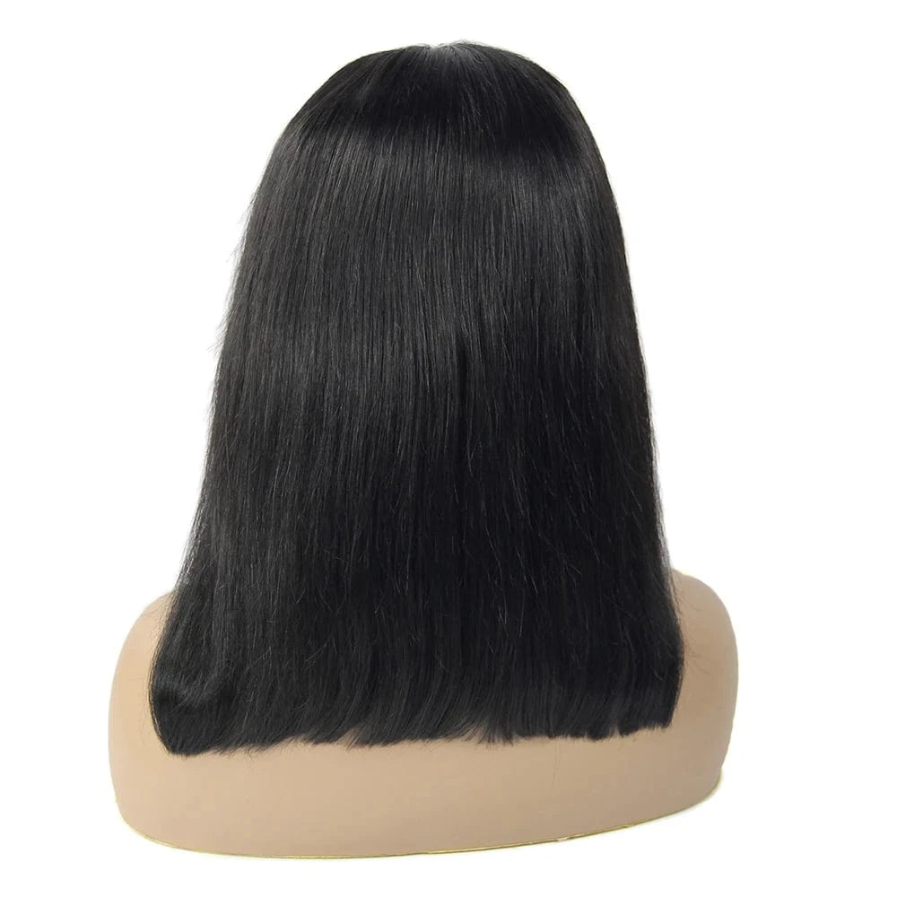 Wholesale 13*4 transparent lace bob full frontal wig, cuticles aligned virgin hair extensions wigs