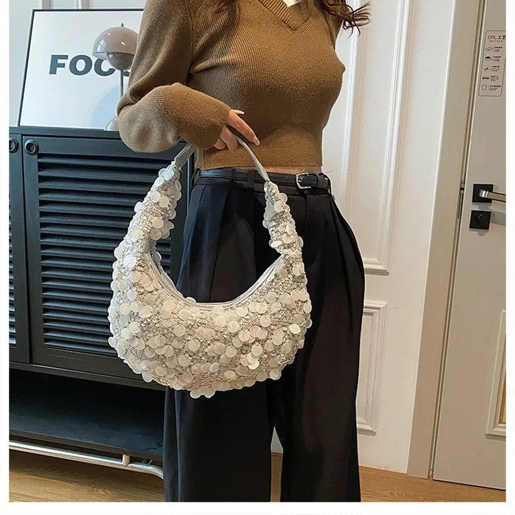 Wholesale 2024 new fashion party club shiny sequined designer handbags womens bags