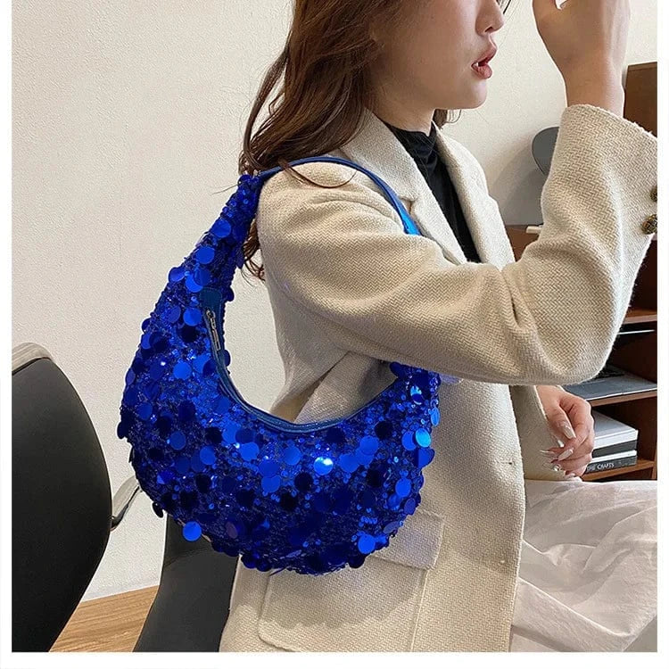Wholesale 2024 new fashion party club shiny sequined designer handbags womens bags