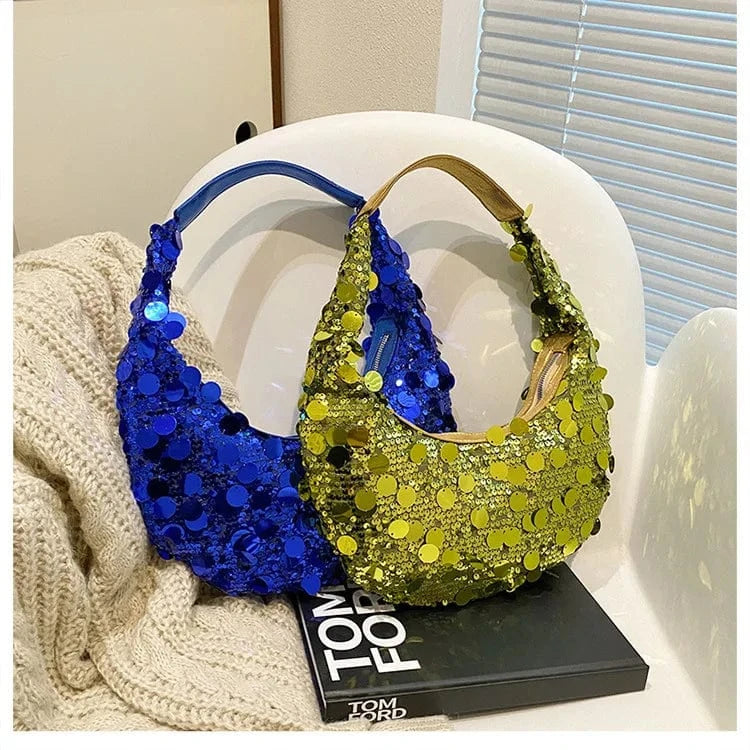 Wholesale 2024 new fashion party club shiny sequined designer handbags womens bags