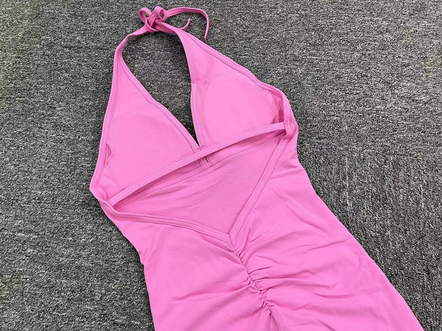 Wholesale 2024 summer boutique fitness yoga wear one piece women's jumpsuits playsuits