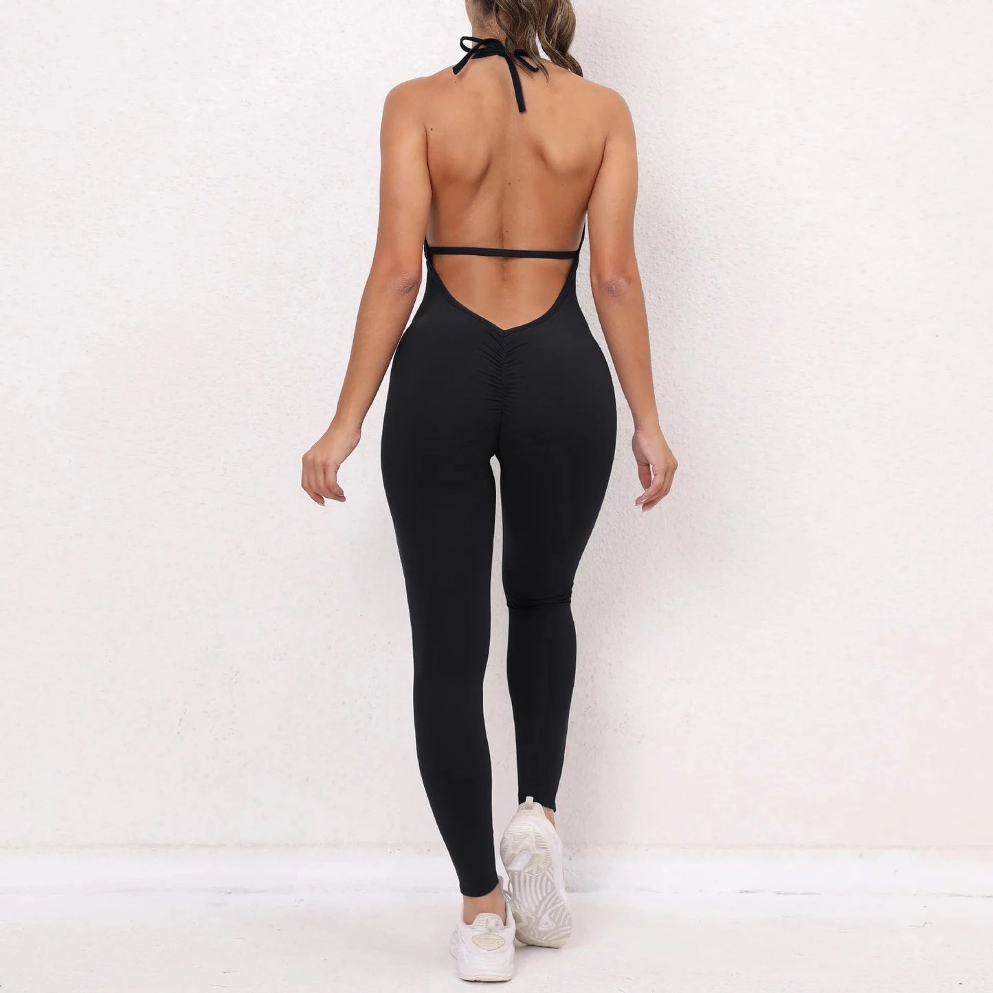 Wholesale 2024 summer boutique fitness yoga wear one piece women's jumpsuits playsuits