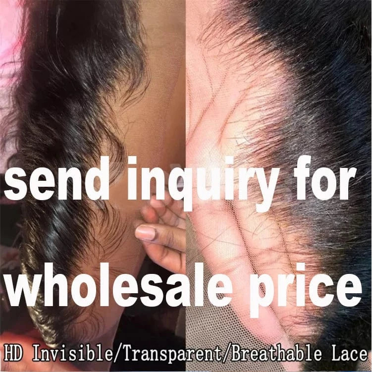wholesale body wave 13x4 transparent lace front wigs 100% raw human hair best hd lace frontal 360 wig factory vendors