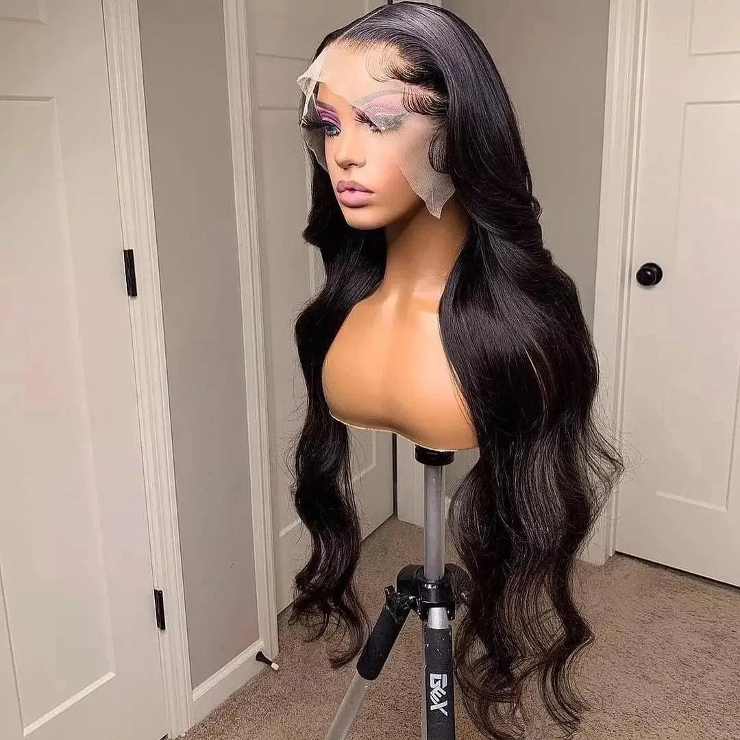 wholesale body wave 13x4 transparent lace front wigs 100% raw human hair best hd lace frontal 360 wig factory vendors