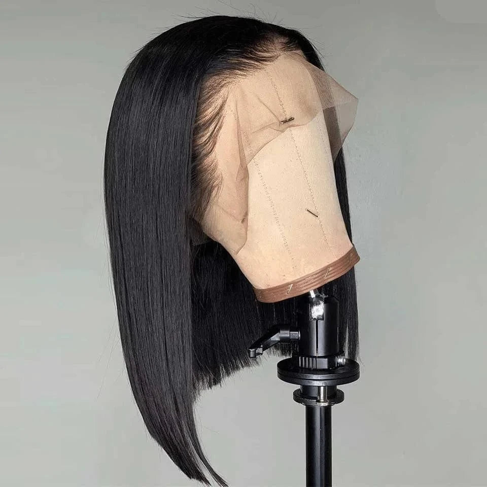 Wholesale Brazilian pre plucked lace wig human short bob wig virgin hair 150 Density Bob 13x6 swiss lace front wigs Klaiyihair