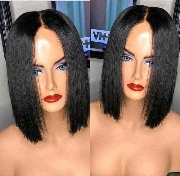 Wholesale Brazilian pre plucked lace wig human short bob wig virgin hair 150 Density Bob 13x6 swiss lace front wigs Klaiyihair