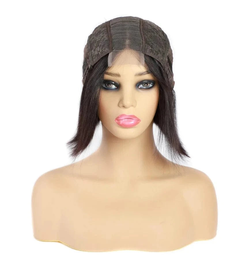 Wholesale Brazilian pre plucked lace wig human short bob wig virgin hair 150 Density Bob 13x6 swiss lace front wigs Klaiyihair