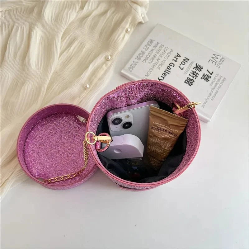 Wholesale Cartoon Ice Cream Crossbody Bags for Women 2023 Glitter Leather Fashion Novelty Purses and Handbags Female