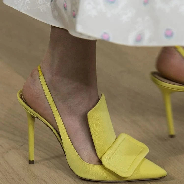 wholesale custom made elegant satin silk fabric pointed toe stiletto heel ladies pumps