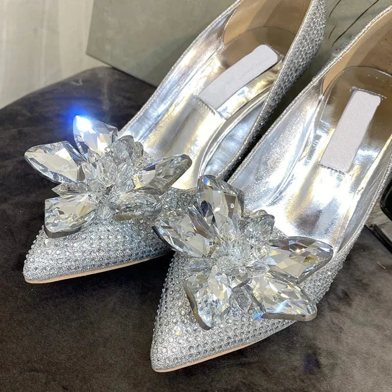 Wholesale designer women party pointed shoes stiletto high heels shoes for lady