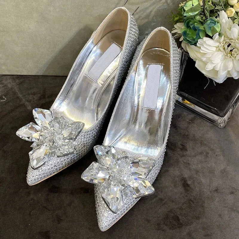 Wholesale designer women party pointed shoes stiletto high heels shoes for lady