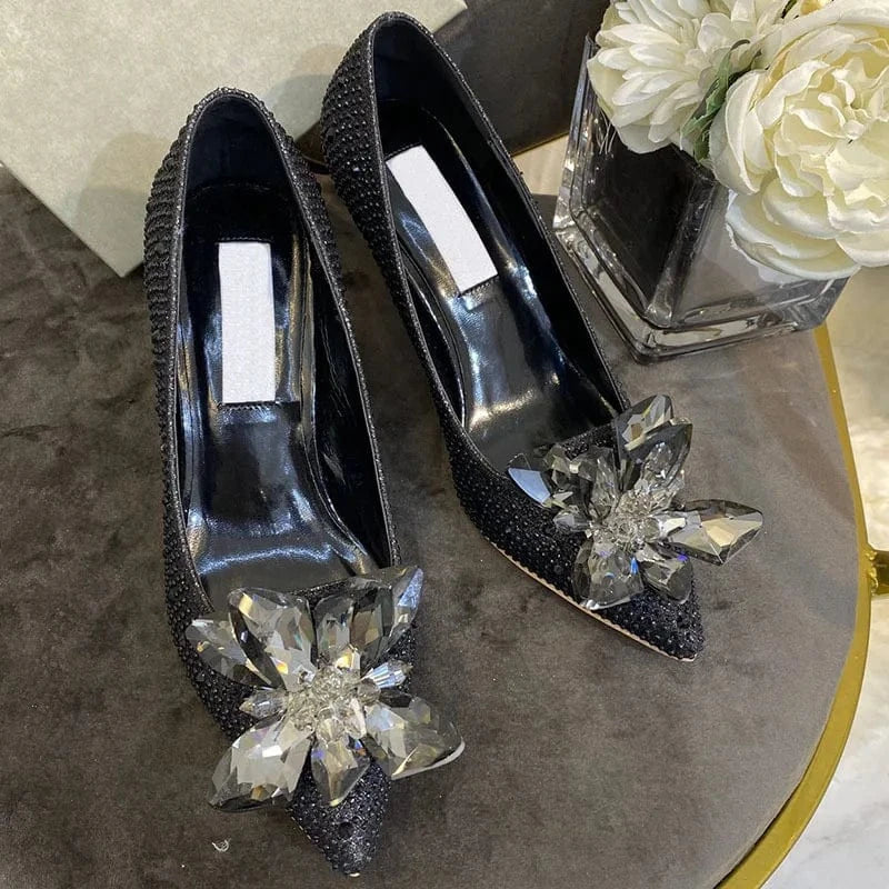 Wholesale designer women party pointed shoes stiletto high heels shoes for lady
