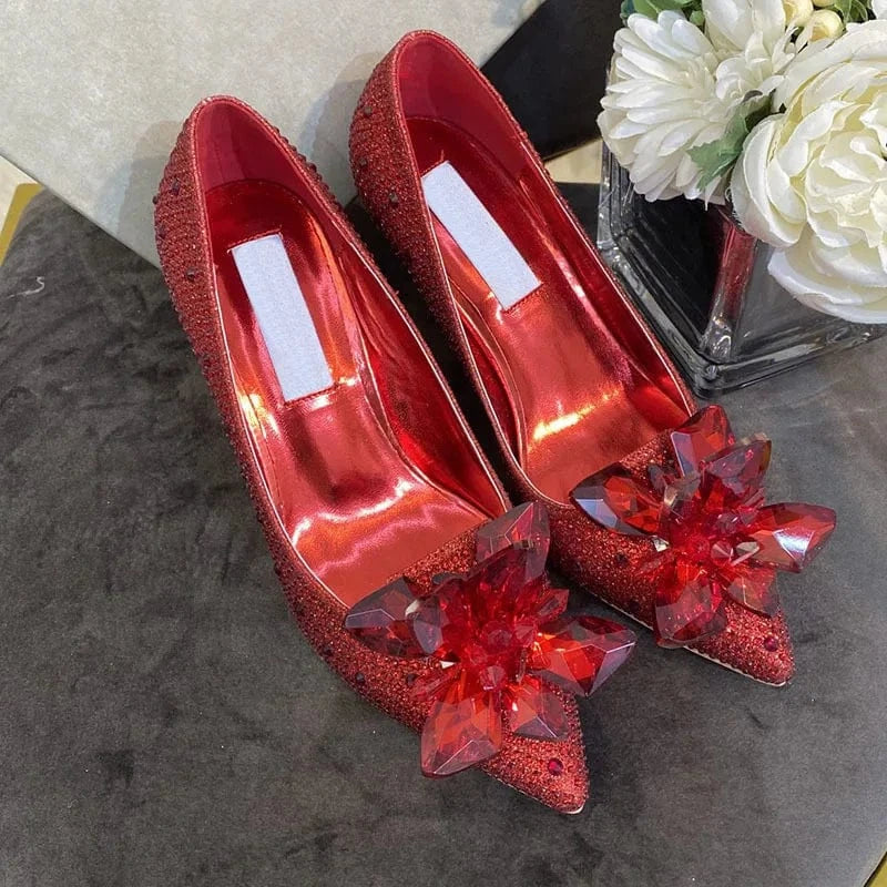 Wholesale designer women party pointed shoes stiletto high heels shoes for lady