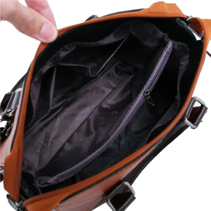 Wholesale Fashion Ladies PU Leather Hand Bags Shoulder Purse Card Holder 4pcs Handbags for Women Luxury Set