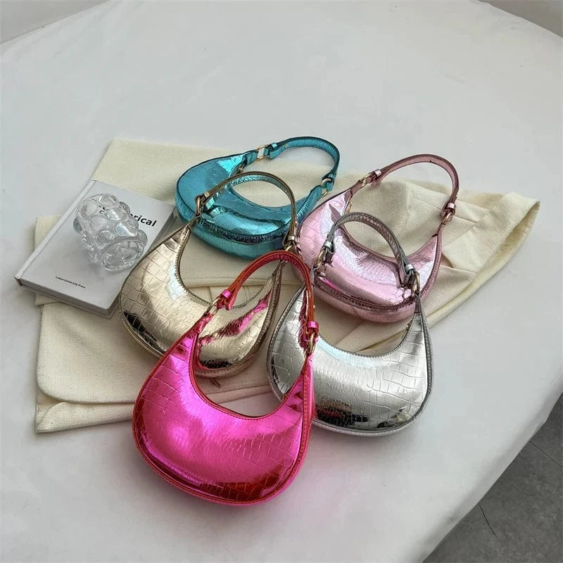 Wholesale Fashion PU Leather Women Chains Handbag Golden Color Chain Shoulder Bag Lady Purse Crossbody Messenger Bag
