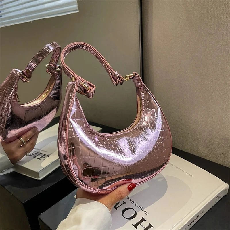 Wholesale Fashion PU Leather Women Chains Handbag Golden Color Chain Shoulder Bag Lady Purse Crossbody Messenger Bag