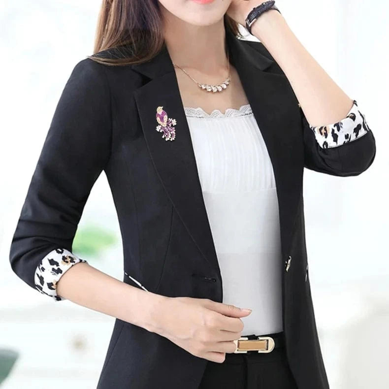Wholesale luxury womens micro paved zircon pink bird decorative jewelry designer brooches women