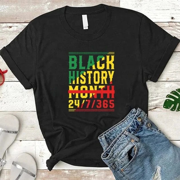 Wholesale Melanin T-Shirt Women Black Girl Magic T-shirt Afro Women Black Queen Graphic Tee Melanin Tees