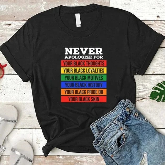 Wholesale Melanin T-Shirt Women Black Girl Magic T-shirt Afro Women Black Queen Graphic Tee Melanin Tees