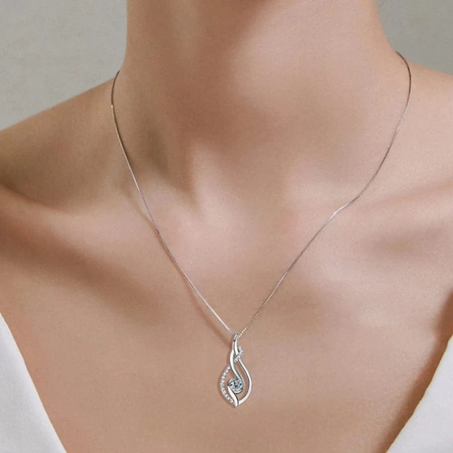 wholesale minimalist grade D 0.43ct moissanite pendant necklaces 925 sterling silver simple ice out moissanite jewelry women