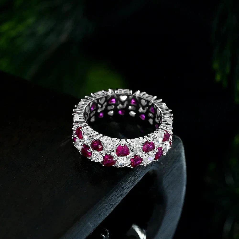 Wholesale New European and American Fine Jewelry Plated 18k 925 Sterling Silver Plated Zircon Ring