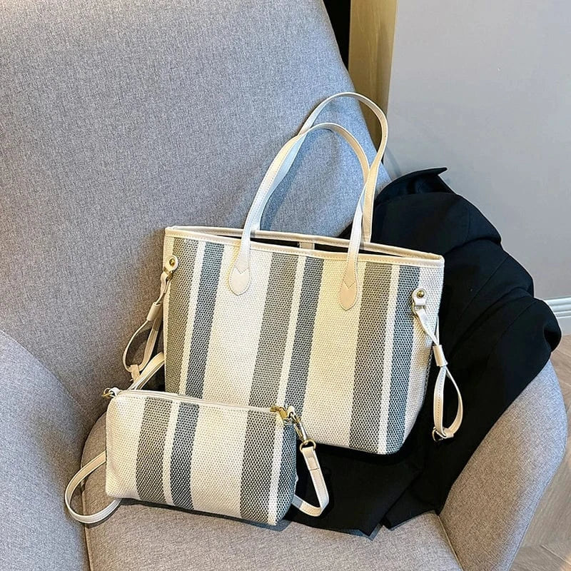 Wholesale New Good Quality Handbags 2024 Light Lady High Capacity Tote Bags Lady Design 2 in 1 Purses For Females