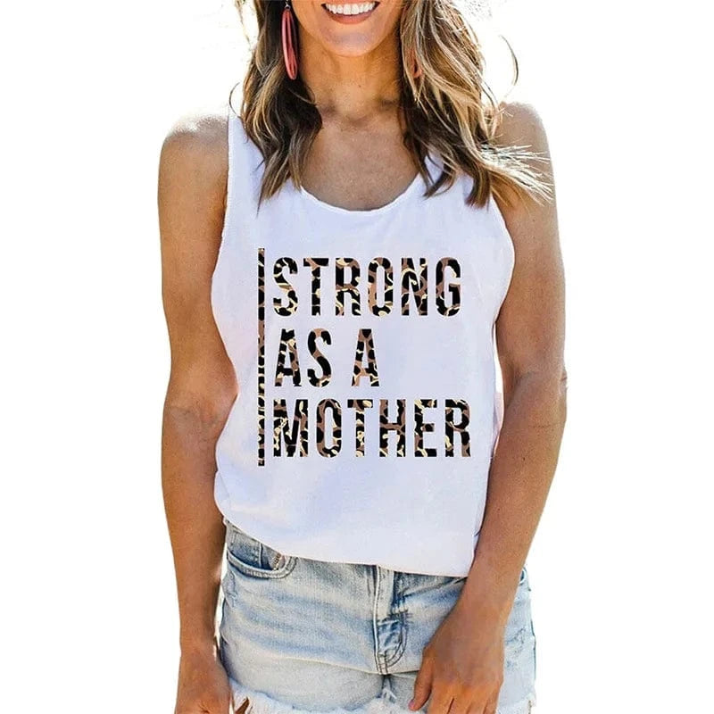 Wholesale New Hot Sale Vest Black Letter Printing Casual Loose for Women Clothing Tank Tops 2023