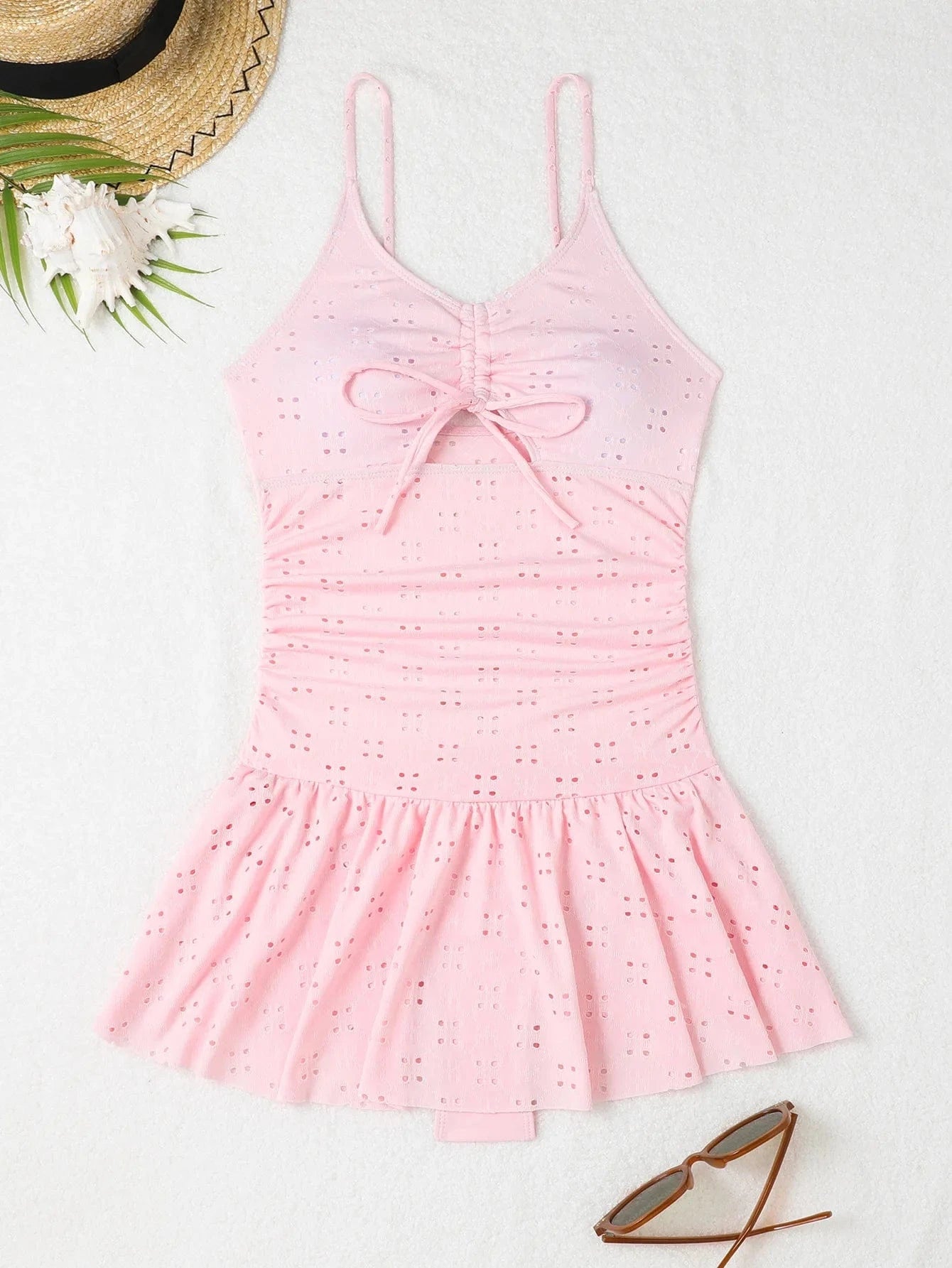 Wholesale new styles beach dress one-piece hollow out bandage bodysuit swimwear custom LOGO and swimsuits