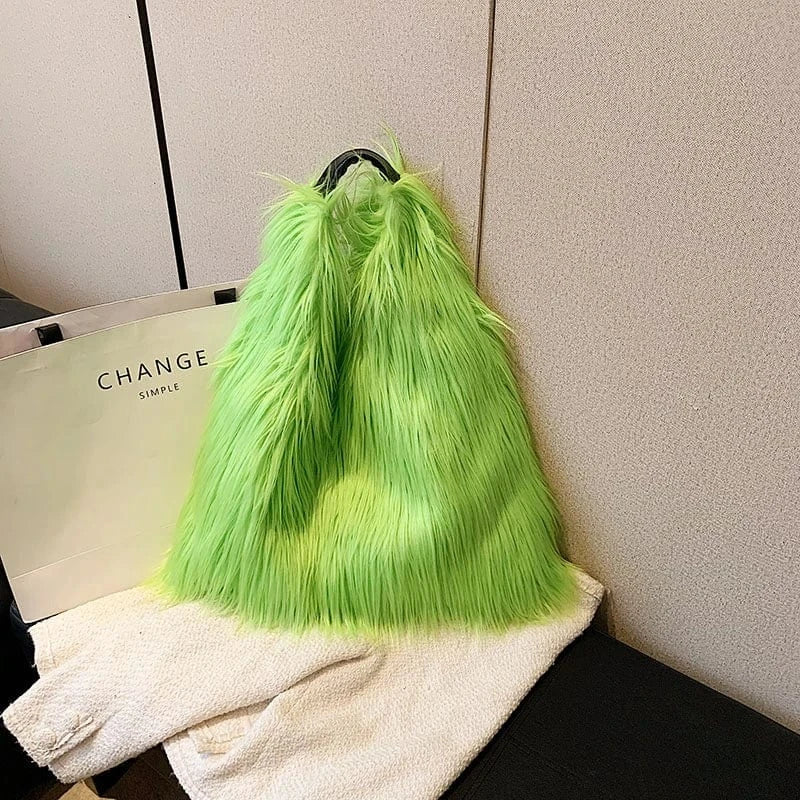 Wholesale New Winter Fashion Handbags 2024 Lady Velvet Tote Bags Lady Design Purses For Females