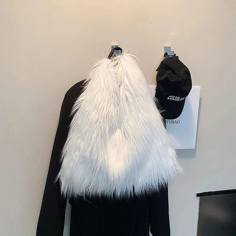 Wholesale New Winter Fashion Handbags 2024 Lady Velvet Tote Bags Lady Design Purses For Females
