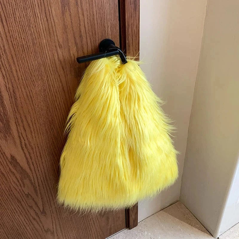 Wholesale New Winter Fashion Handbags 2024 Lady Velvet Tote Bags Lady Design Purses For Females