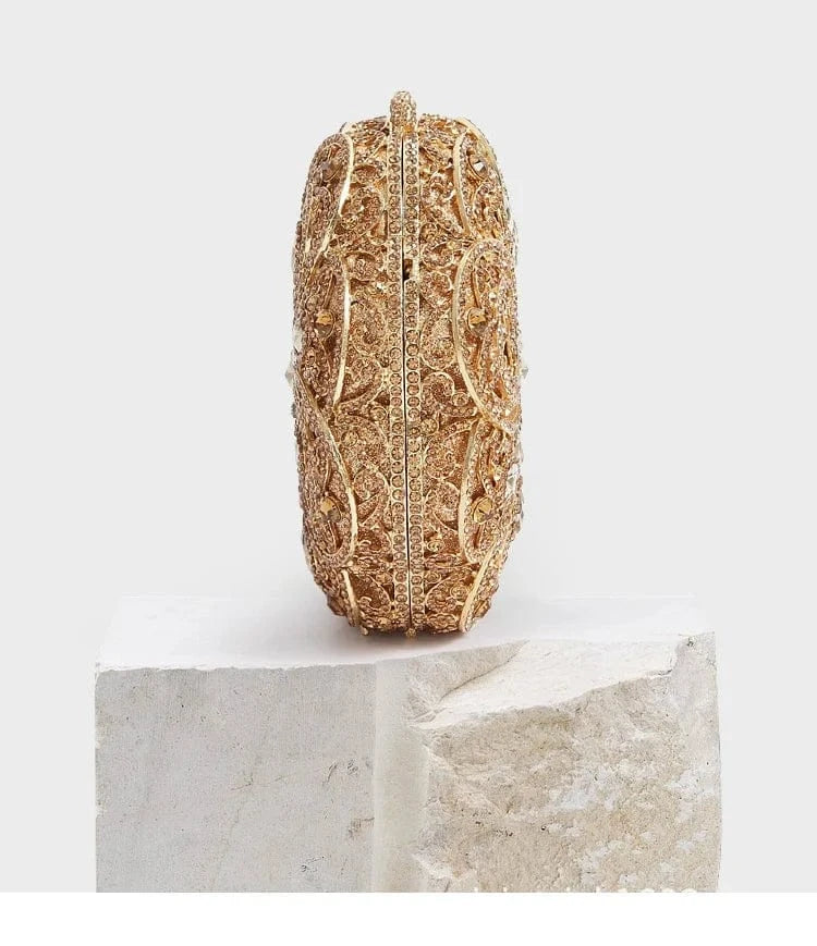 Wholesale Price 2024 Flower Clutch Bag Wedding Purse Luxury Evening Crystal Party Stone Ladies Clutches Bag for Women