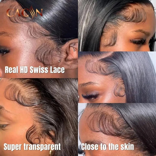 Wholesale raw natural human hair 13*6 lace front wig hd lace, 13*4 hd transparent brazilian human hair lace front wig