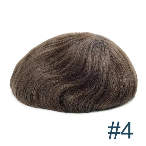 wholesale super thin skin grey hair men hair wigs men toupee human hair toupee for men