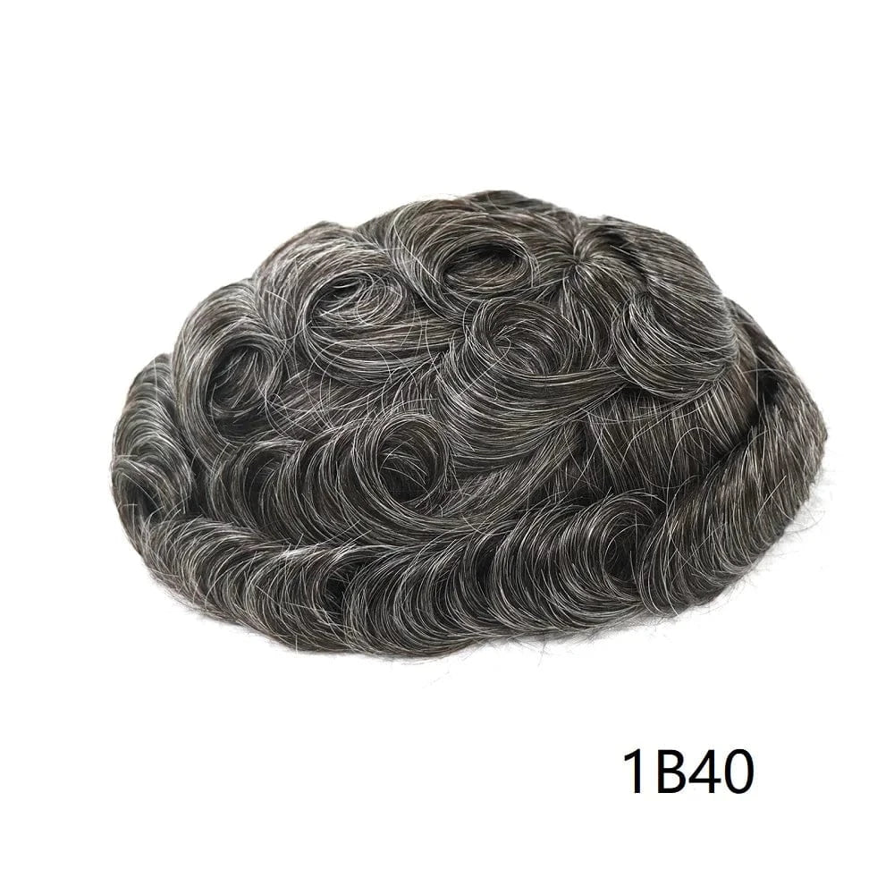 Wholesale Various Colors Sizes Front Lace Natural Indian Hair Toupee Man Pu Cap Hair Capillary Prosthesis For Men