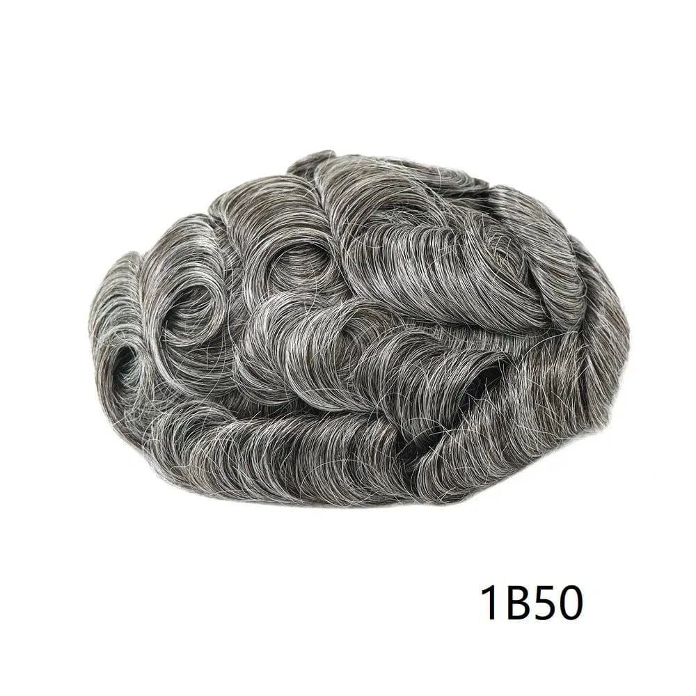 Wholesale Various Colors Sizes Front Lace Natural Indian Hair Toupee Man Pu Cap Hair Capillary Prosthesis For Men