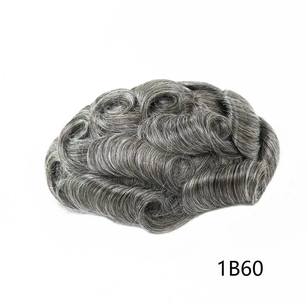 Wholesale Various Colors Sizes Front Lace Natural Indian Hair Toupee Man Pu Cap Hair Capillary Prosthesis For Men