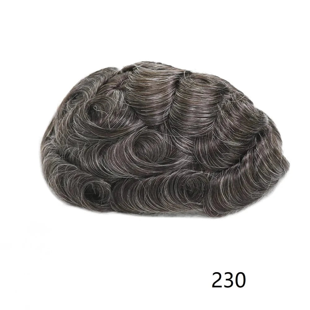 Wholesale Various Colors Sizes Front Lace Natural Indian Hair Toupee Man Pu Cap Hair Capillary Prosthesis For Men