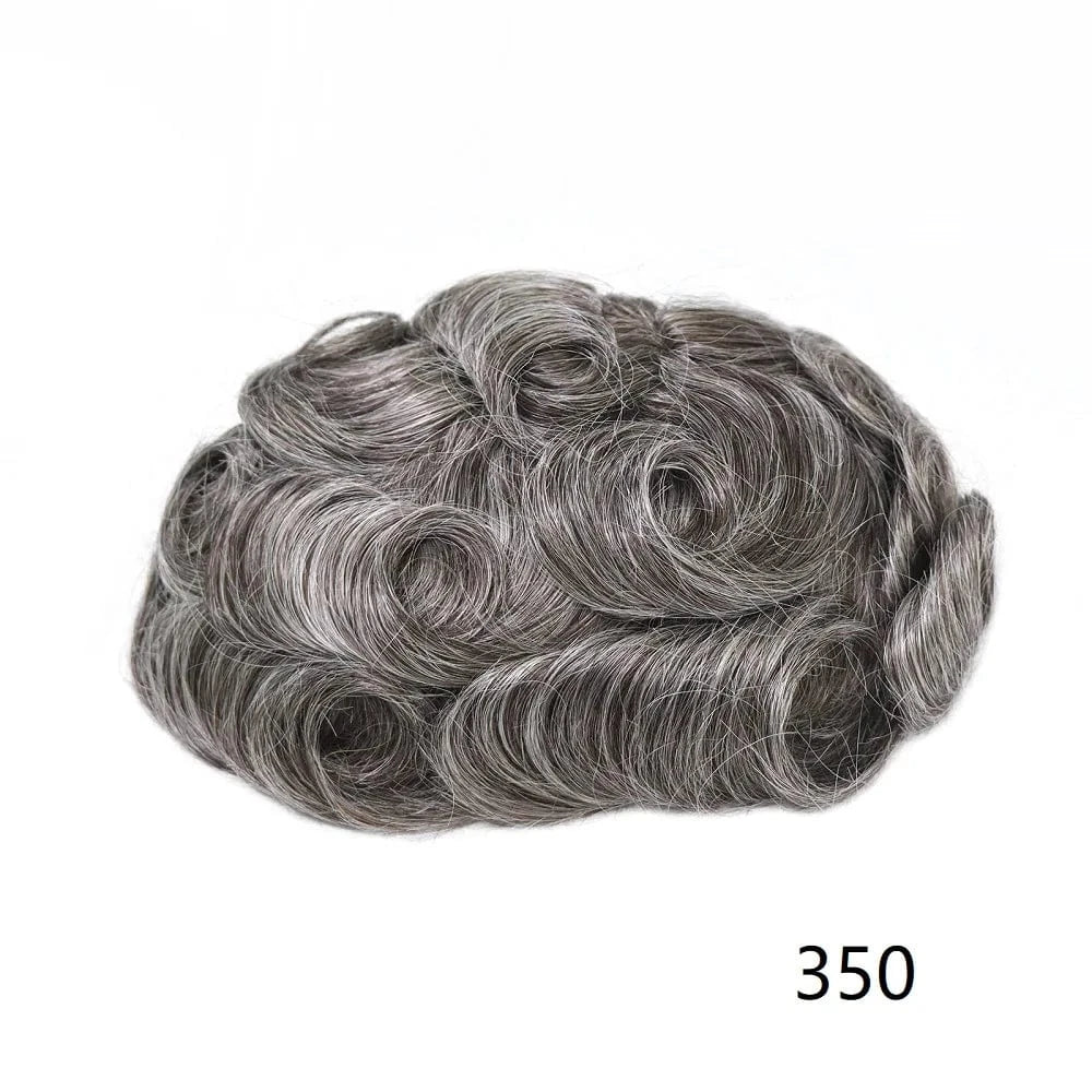 Wholesale Various Colors Sizes Front Lace Natural Indian Hair Toupee Man Pu Cap Hair Capillary Prosthesis For Men