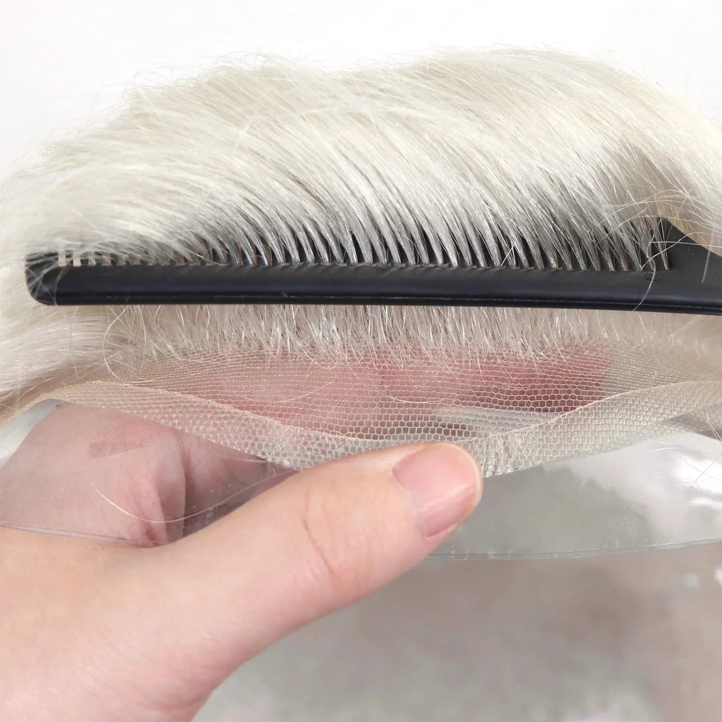 Wholesale Various Colors Sizes Front Lace Natural Indian Hair Toupee Man Pu Cap Hair Capillary Prosthesis For Men