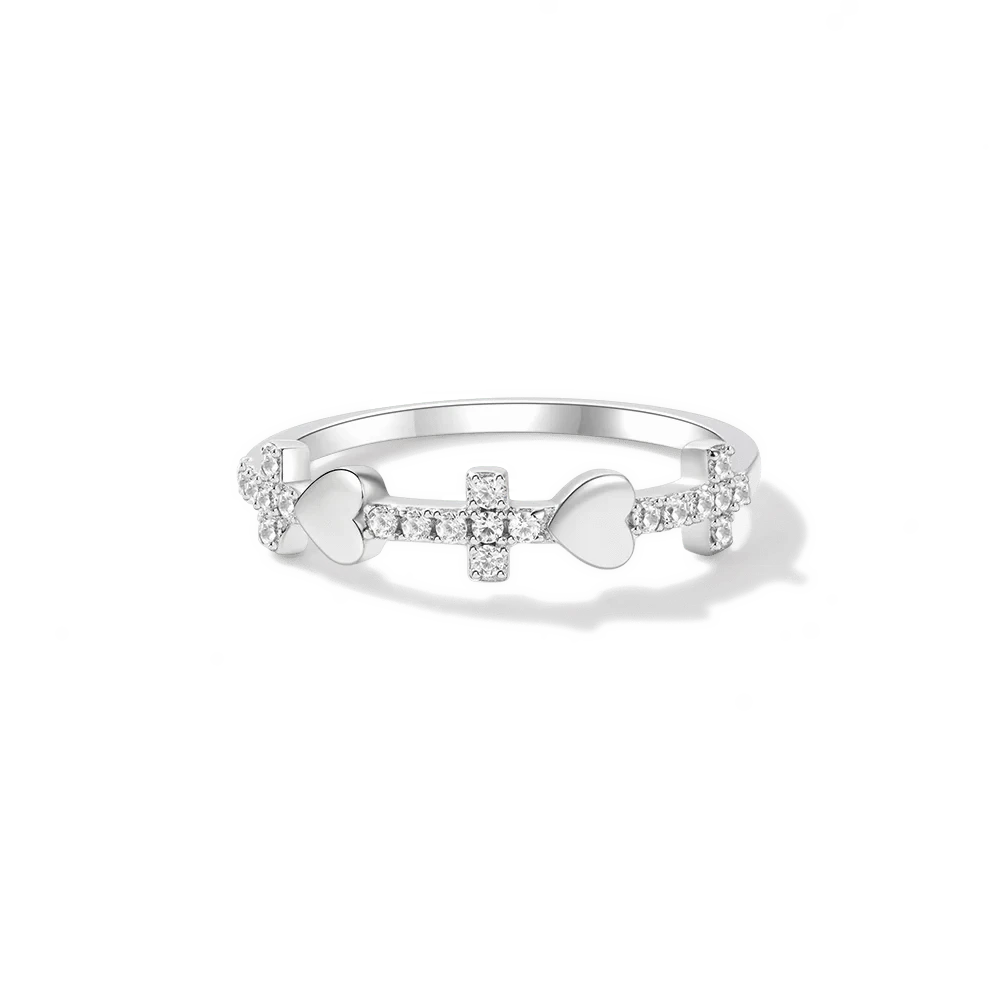 Whosale CZ Zircon Ring 925 Sterling Silver Jewellery Casual Rings Wedding Jewelry For Ladies