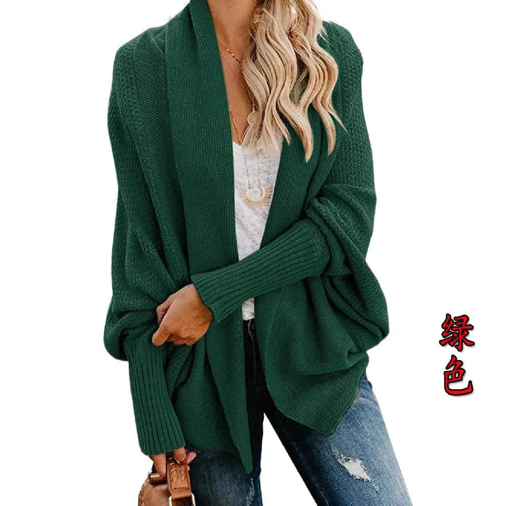 Winter 2024 new sweater sweater cardigan plus-size women's multicolor coat