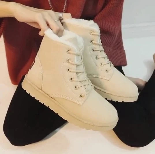 Winter Boots Women Snow Women Shoes Flat Heel Casual Winter Shoes Women Ankle Boots Plush Warm 36-43 New fashion ladies boots