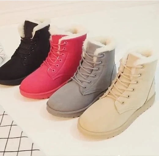 Winter Boots Women Snow Women Shoes Flat Heel Casual Winter Shoes Women Ankle Boots Plush Warm 36-43 New fashion ladies boots
