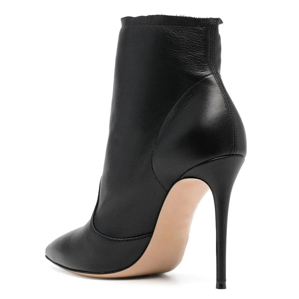 Winter New Plus Size Fashion Booties Women Shoes Ladies Sexy Pointed Stiletto Heel Ankle Boots For Women Stiletto High Heels